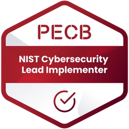 PECB Certified NIST Cybersecurity Lead Implementer badge