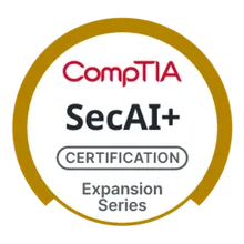 CompTIA SecAI+ certification badge