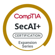 CompTIA SecAI+ certification badge