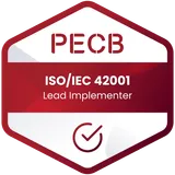 PECB ISO/IEC 42001 Lead Implementer badge